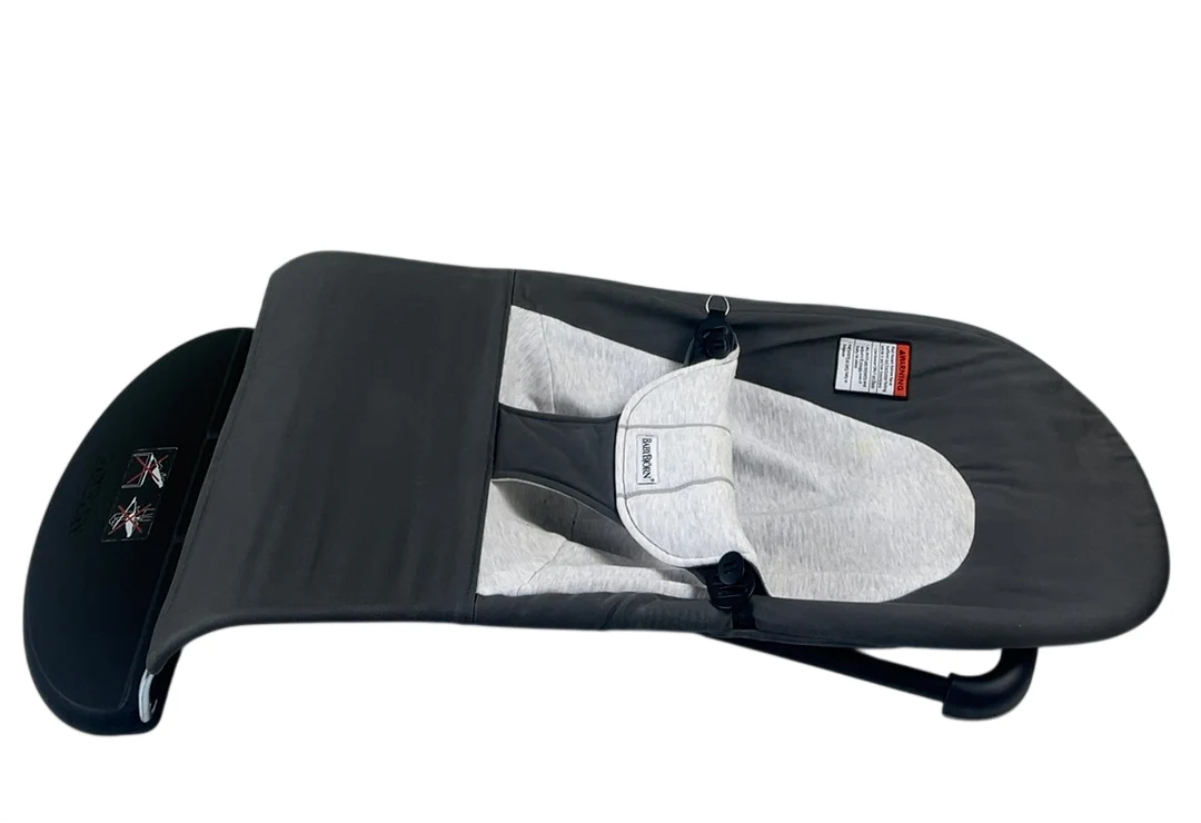 BabyBjorn Bouncer Balance Soft, Black Frame, Dark Gray/Gray - Image 8