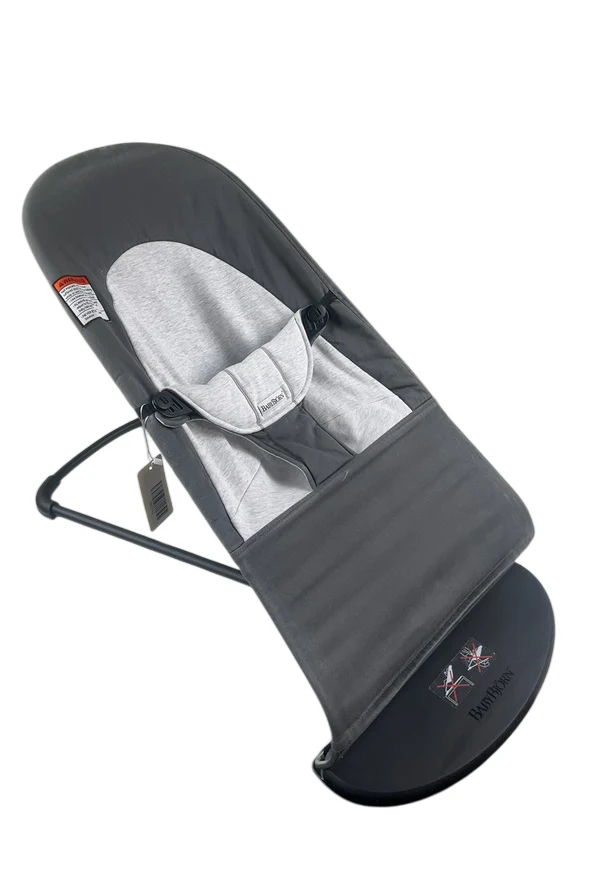 BabyBjorn Bouncer Balance Soft, Black Frame, Dark Gray/Gray