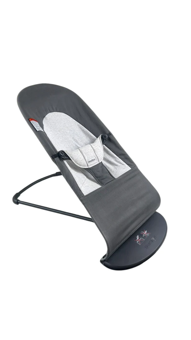BabyBjorn Bouncer Balance Soft, Black Frame, Dark Gray/Gray