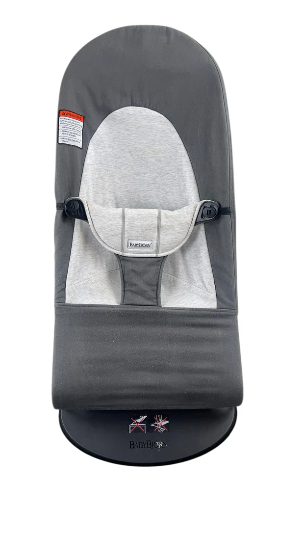 BabyBjorn Bouncer Balance Soft, Black Frame, Dark Gray/Gray - Image 4