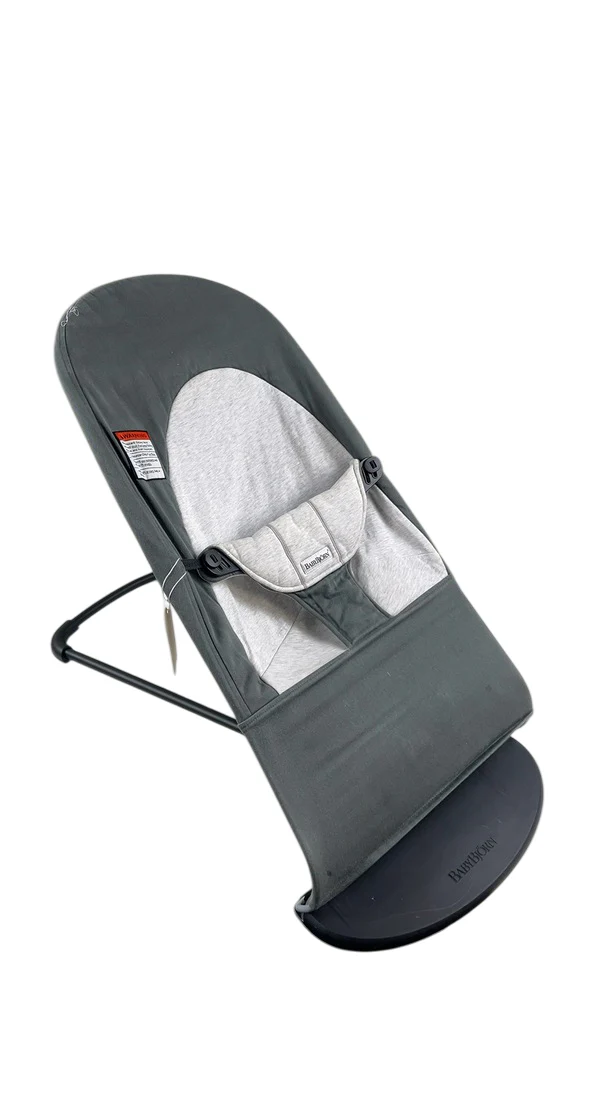 BabyBjorn Bouncer Balance Soft, Black Frame, Dark Gray/Gray