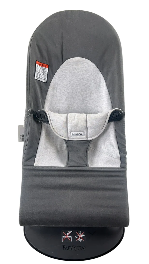 BabyBjorn Bouncer Balance Soft, Black Frame, Dark Gray/Gray - Image 2