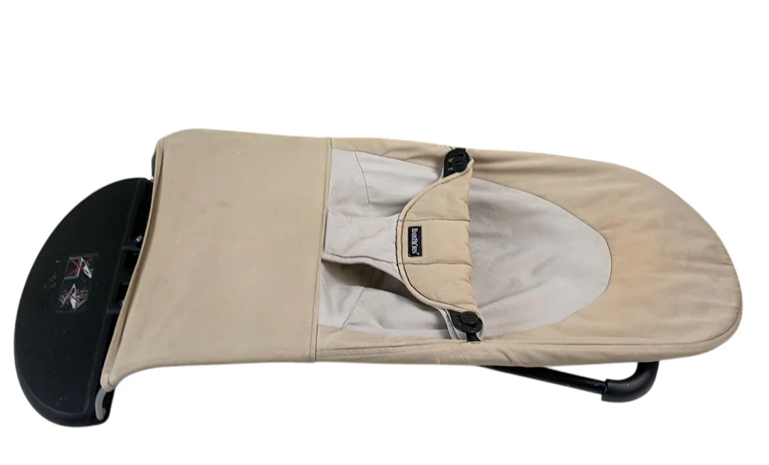 BabyBjorn Bouncer Balance Soft, Black Frame, Khaki/Beige - Image 8