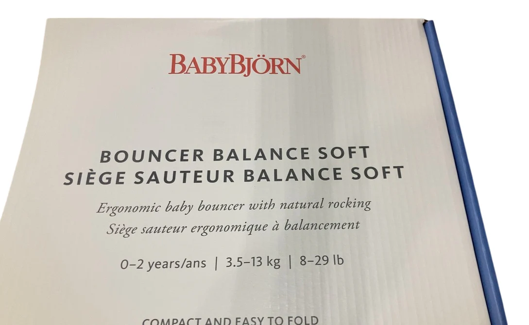 BabyBjorn Bouncer Balance Soft, Dark Gray Frame, Dark Gray/Gray - Image 5