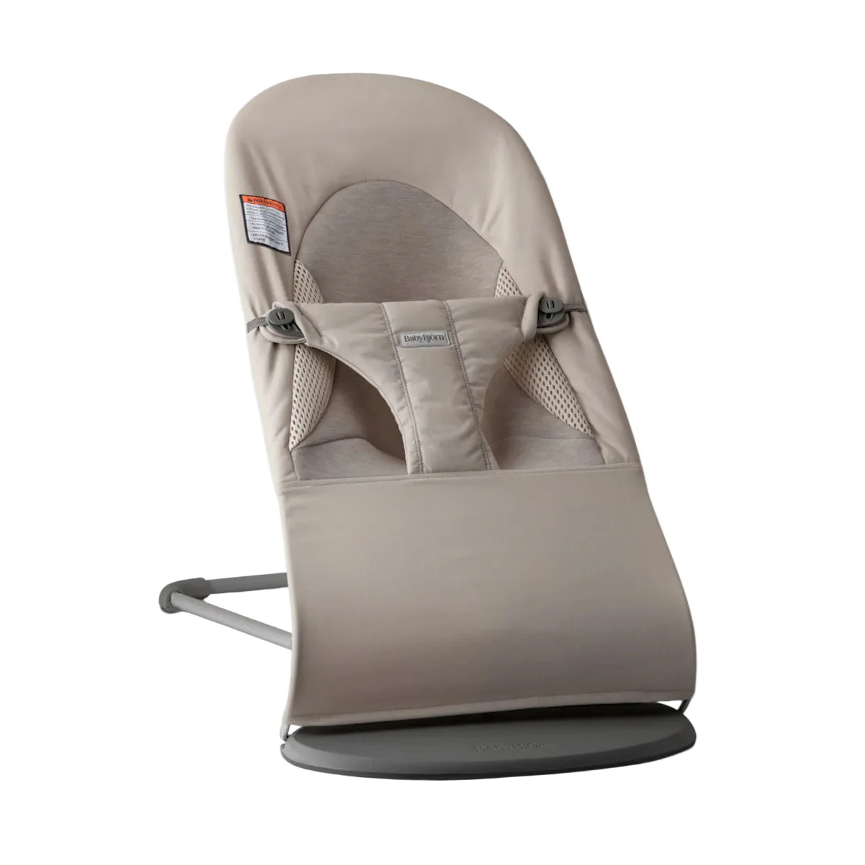 BabyBjorn Bouncer Balance Soft, Dark Gray Frame, Sand Gray TriFabric