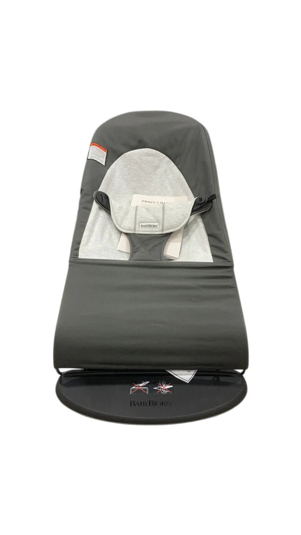BabyBjorn Bouncer Balance Soft, Dark Gray/Gray, Light Gray Frame