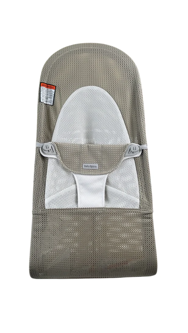 BabyBjorn Bouncer Balance Soft, Gray Beige Mesh, Light Gray Frame - Image 5