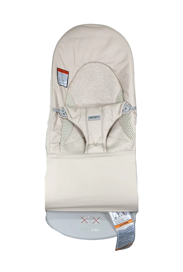 BabyBjorn Bouncer Balance Soft, Light Beige TriFabric, Light Gray Frame
