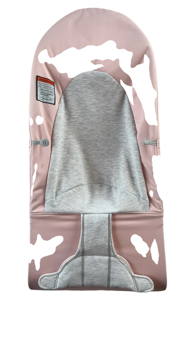 BabyBjorn Bouncer Balance Soft, Light Gray Frame, Light Pink/Gray - Image 5
