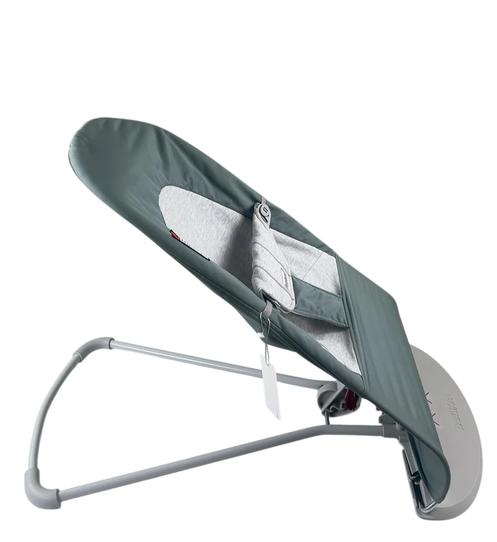 BabyBjorn Bouncer Balance Soft, Light Gray Frame, Light Sage/Gray - Image 2