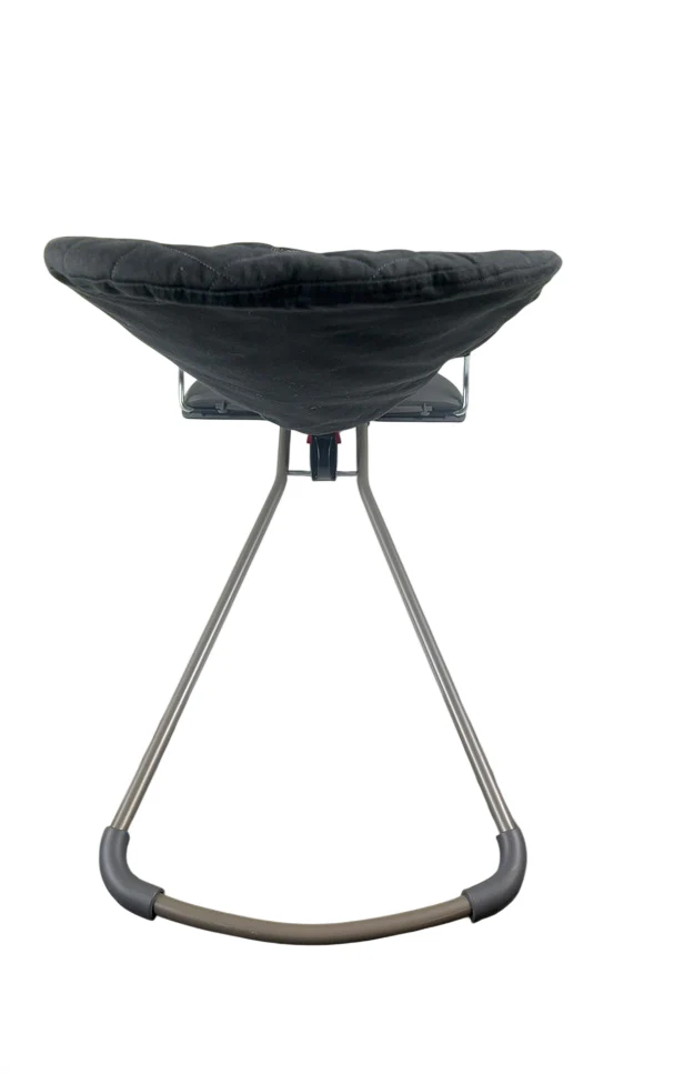BabyBjorn Bouncer Bliss, Black Cotton Classic Quilt, Dark Gray Frame - Image 4