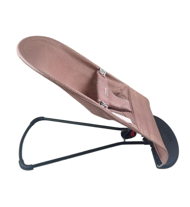 BabyBjorn Bouncer Bliss, Black Frame, Dusty Pink Mesh - Image 2