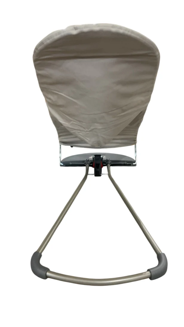 BabyBjorn Bouncer Bliss, Black Frame, Sand Gray Cotton Classic Quilt - Image 3