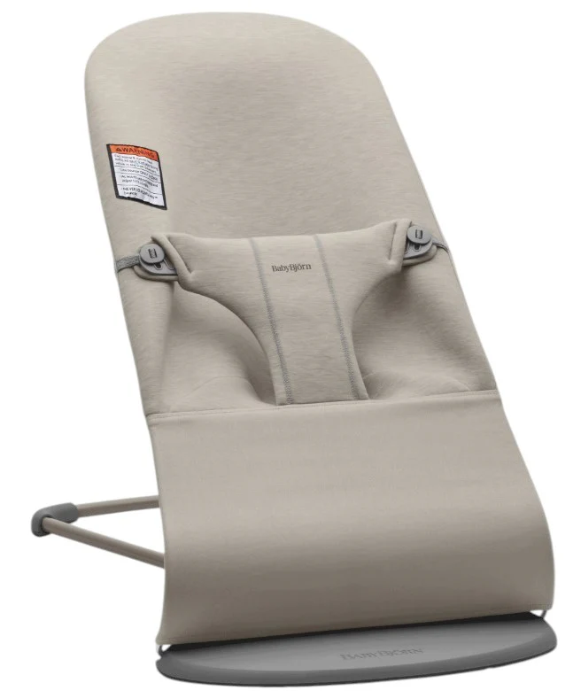 BabyBjorn Bouncer Bliss Bundle With Toy Bar, Soft Friends, Dark Gray Frame, Sand Gray - Image 2