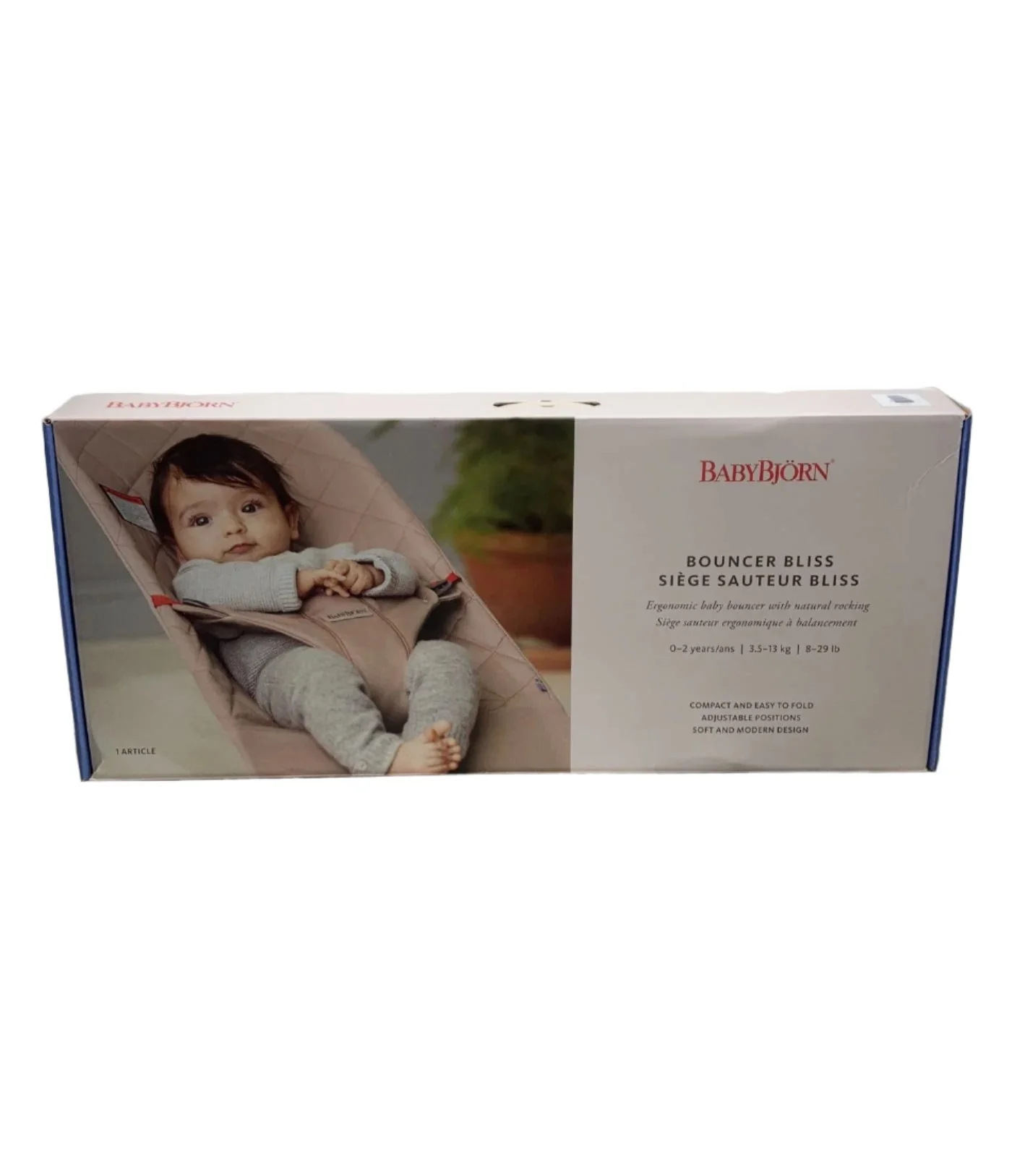BabyBjorn Bouncer Bliss, Dark Gray Frame, Gray Mesh - Image 3