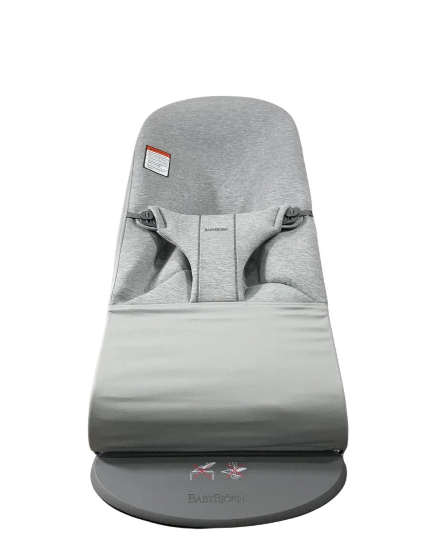 BabyBjorn Bouncer Bliss, Dark Gray Frame, Light Gray 3D Jersey
