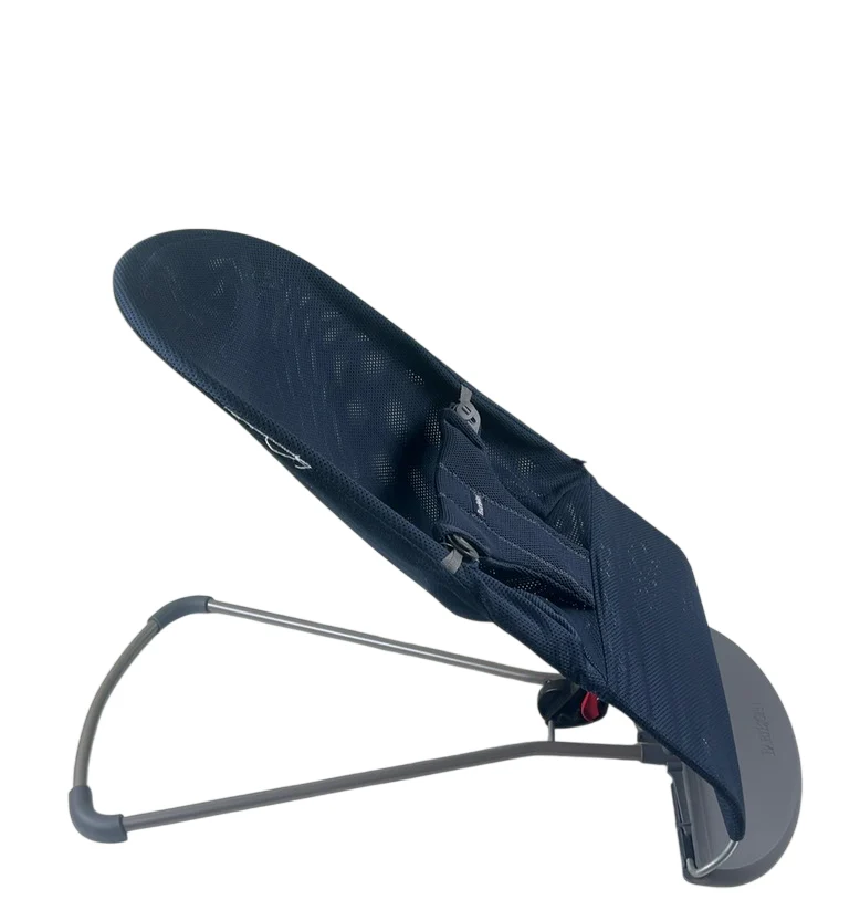 BabyBjorn Bouncer Bliss, Dark Gray Frame, Navy Blue Mesh - Image 2
