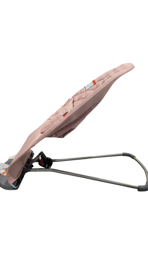 BabyBjorn Bouncer Bliss, Dark Gray Frame, Old Rose Cotton - Image 3