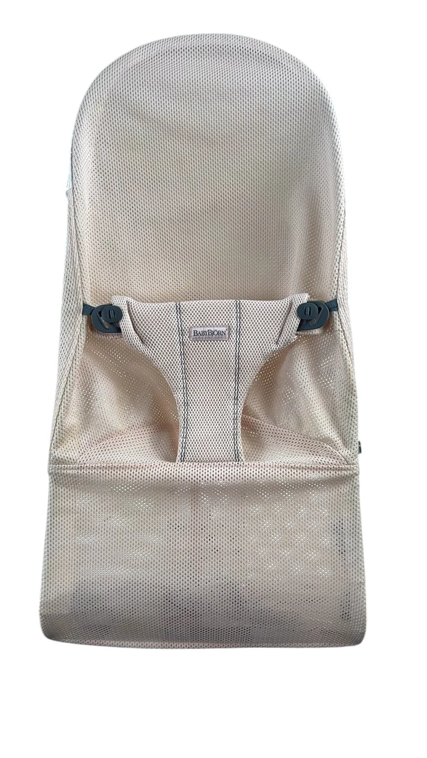BabyBjorn Bouncer Bliss, Dark Gray Frame, Powder Pink Mesh - Image 4