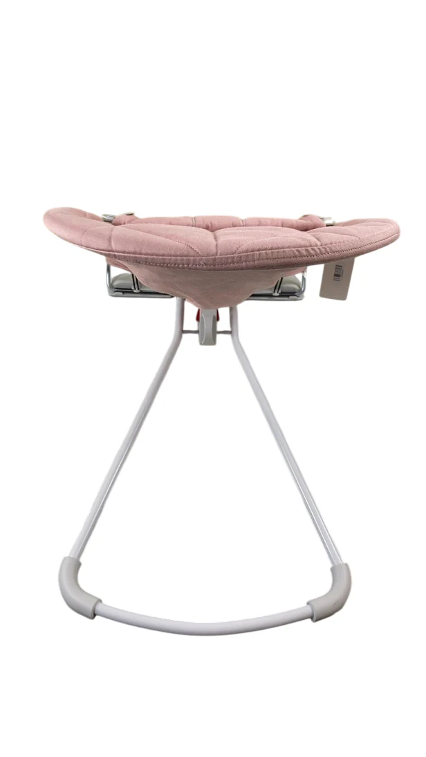 BabyBjorn Bouncer Bliss, Dusty Pink Cotton Petal Quilt, Light Gray Frame - Image 3