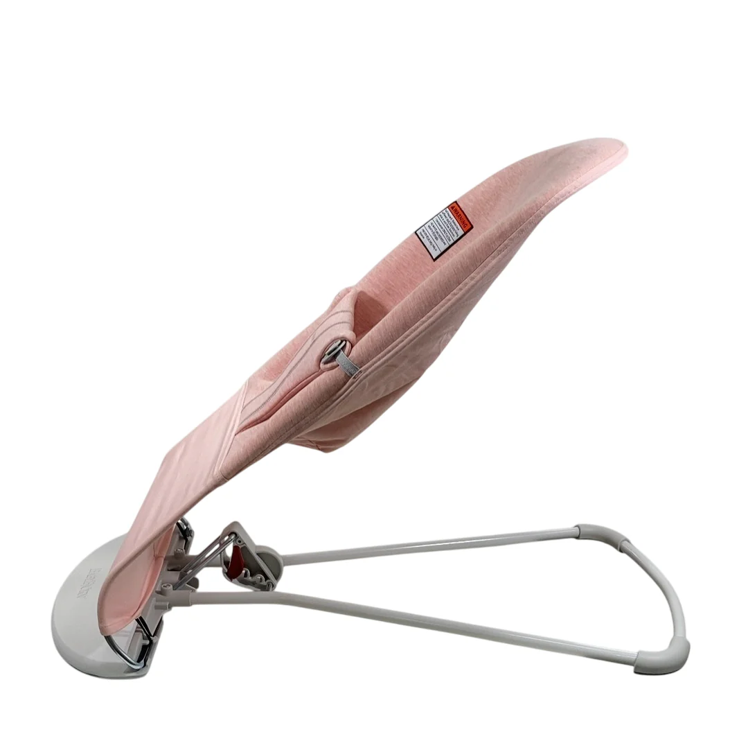 BabyBjorn Bouncer Bliss, Light Gray Frame, Light Pink 3D Jersey - Image 2