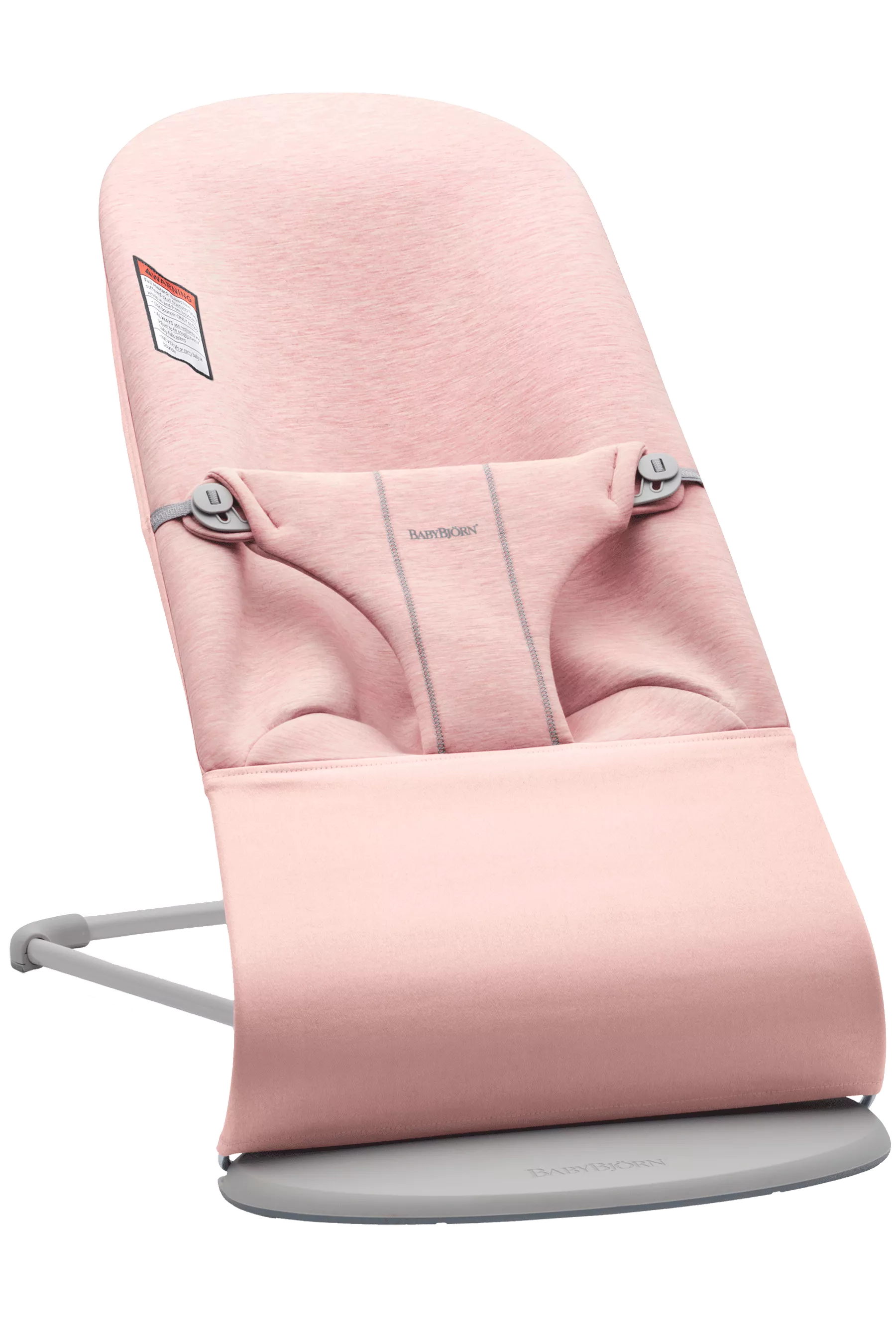 BabyBjorn Bouncer Bliss, Light Gray Frame, Light Pink 3D Jersey