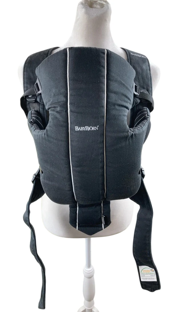 BabyBjorn Original Baby Carrier, Black, Cotton