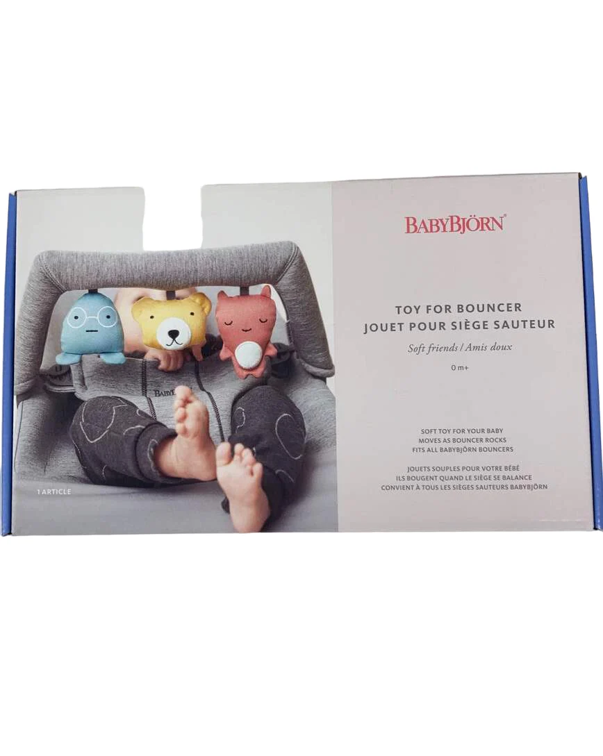 BabyBjorn Toy for Baby Bouncer, Soft Friends - Image 2