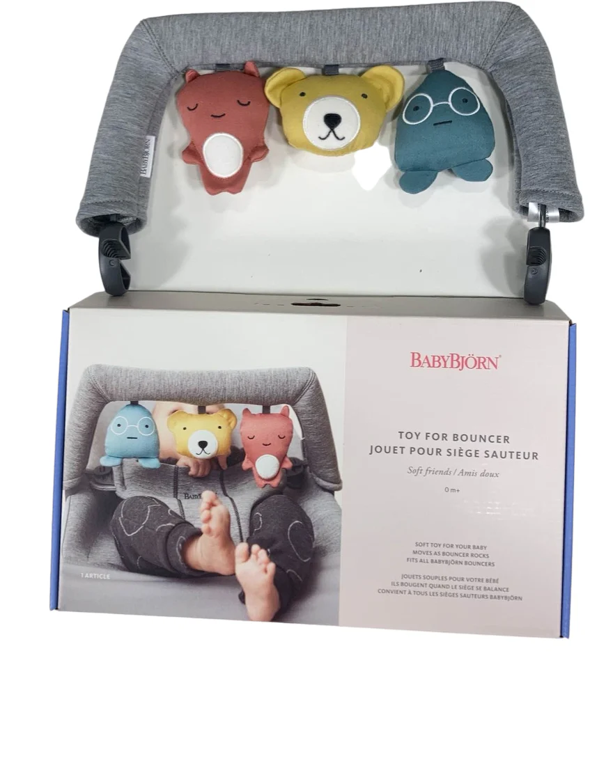 BabyBjorn Toy for Baby Bouncer, Soft Friends - Image 3