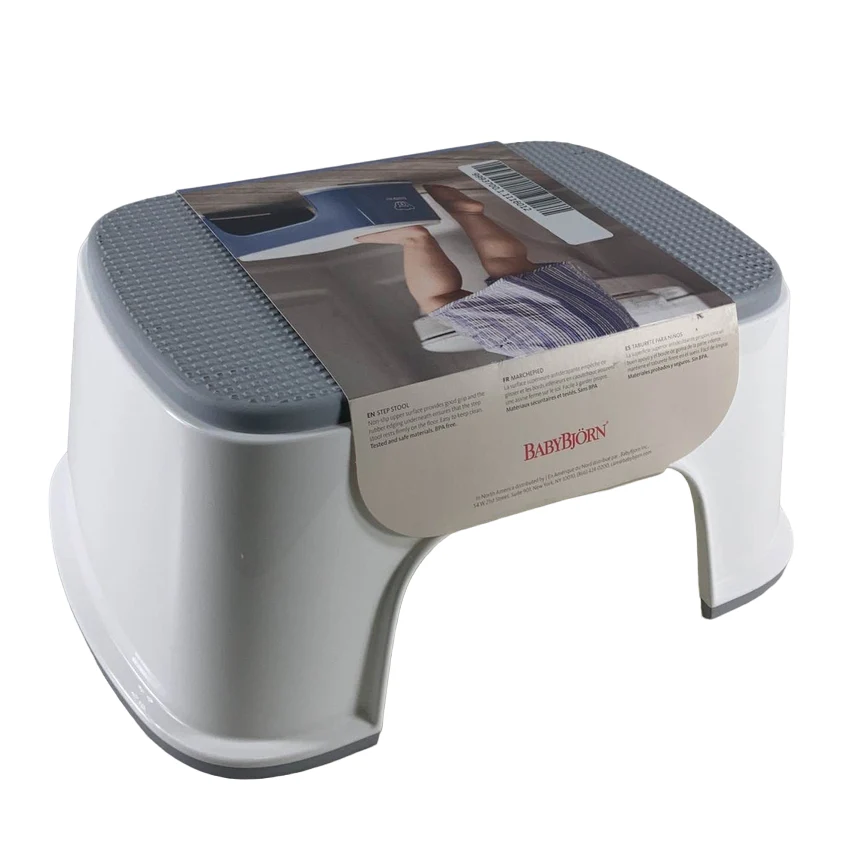 BabyBjorn Step Stool, White/Gray - Image 2