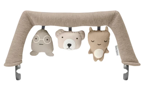 BabyBjorn Toy For Baby Bouncer, Soft Friends Neutrals