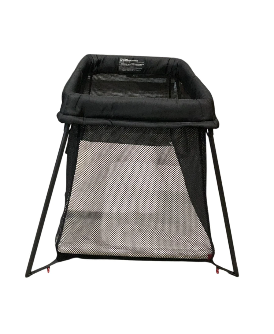 BabyBjorn Travel Crib Light Bundle with Fitted Sheet, Black - Image 4