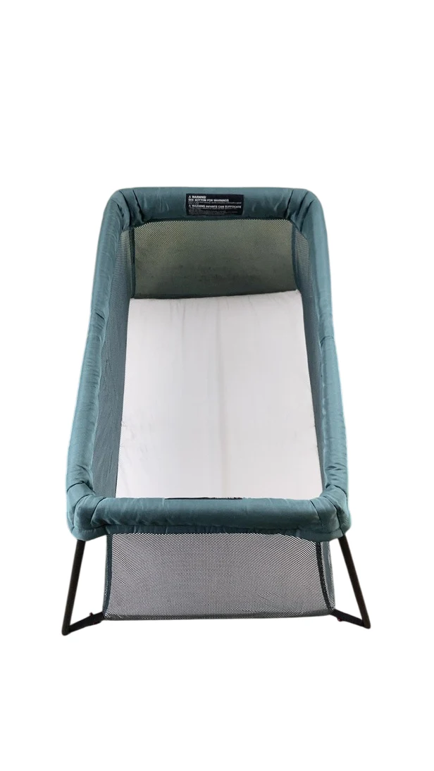 BabyBjorn Travel Crib Light Bundle with Fitted Sheet, Dark Green - Image 5
