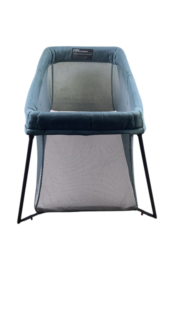 BabyBjorn Travel Crib Light Bundle with Fitted Sheet, Dark Green - Image 4