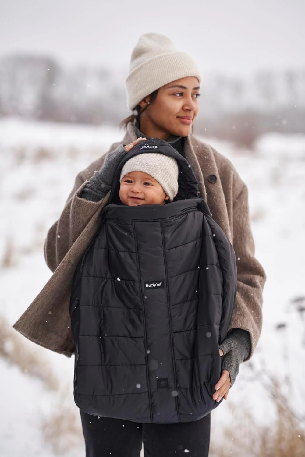 BabyBjorn Winter Cover for Baby Carrier, Black - Image 2