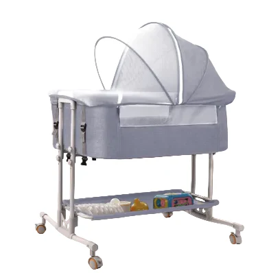 Babyeap Baby Bassinet Bedside Sleeper, Grey