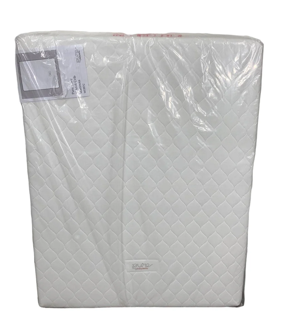 Babyletto Pure Core Mini Crib Mattress With Hybrid Waterproof Cover, White - Image 2