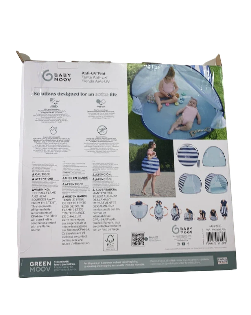 Babymoov Anti-UV Pop Up Outdoor Tent, Marine - Image 3