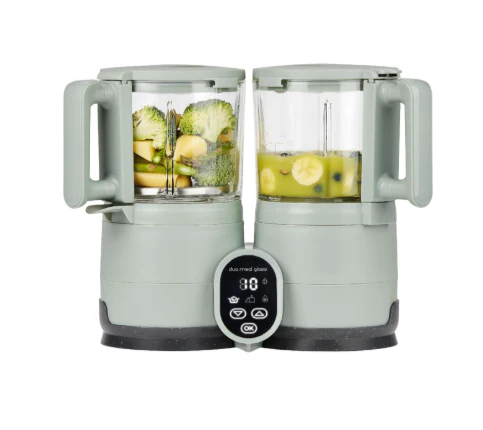 Babymoov Duo Meal Glass Food Maker, Celadon Green