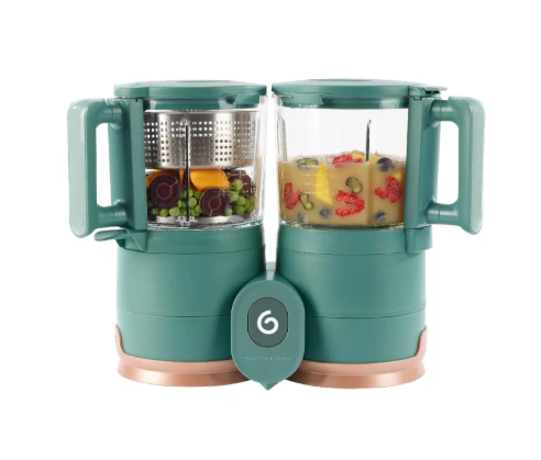 Babymoov Duo Meal Glass Food Maker, Dark Green