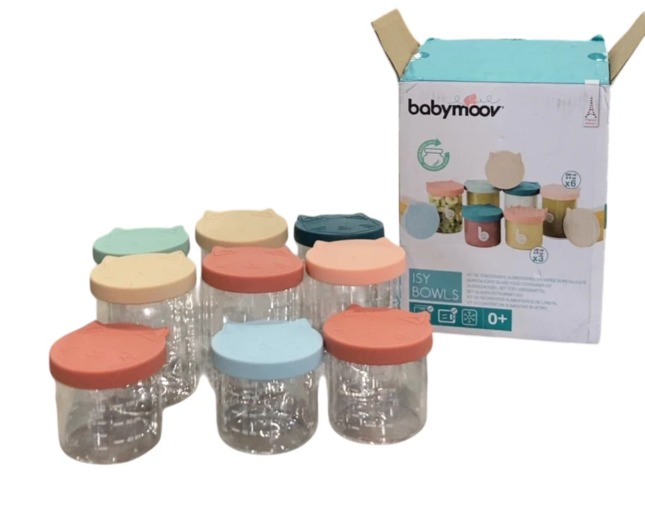 Babymoov ISY Baby Glass Food Jars, Set of 9 (6 x 8.5oz + 3 x 4oz) - Image 3