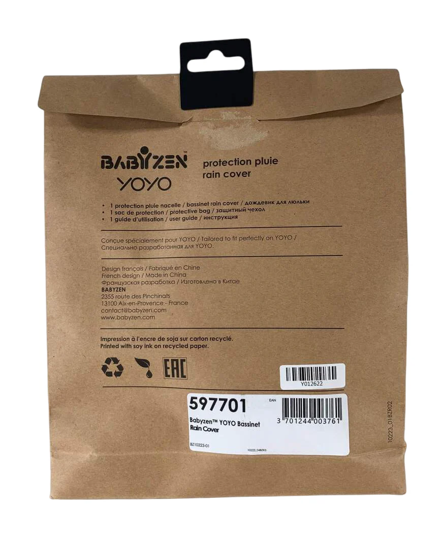Babyzen YOYO Bassinet Rain Cover - Image 4