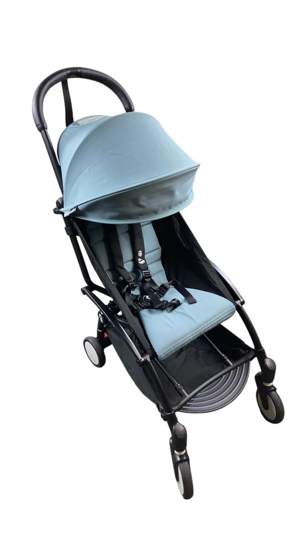 Babyzen YOYO2 Complete Stroller, 2022, Black with Aqua