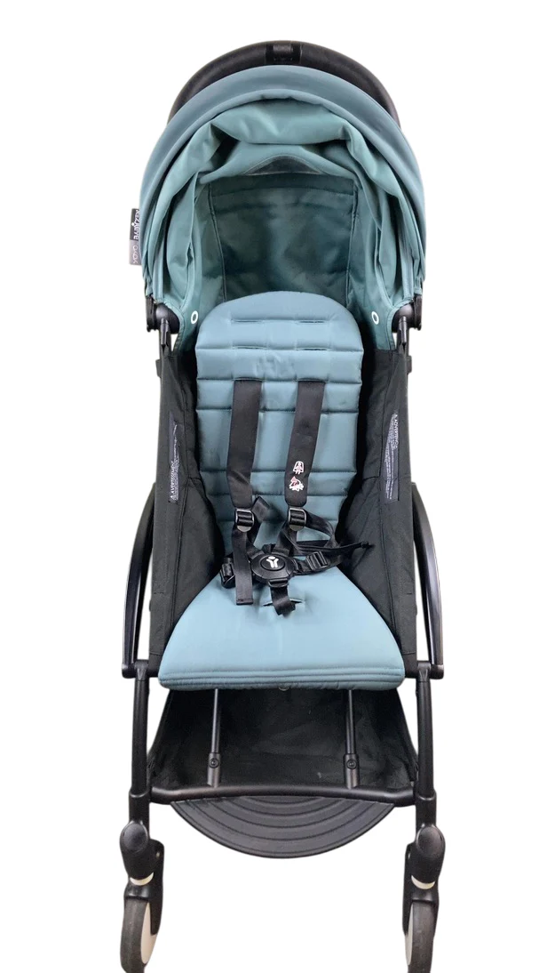 Babyzen YOYO2 Complete Stroller, 2022, Black with Aqua - Image 6