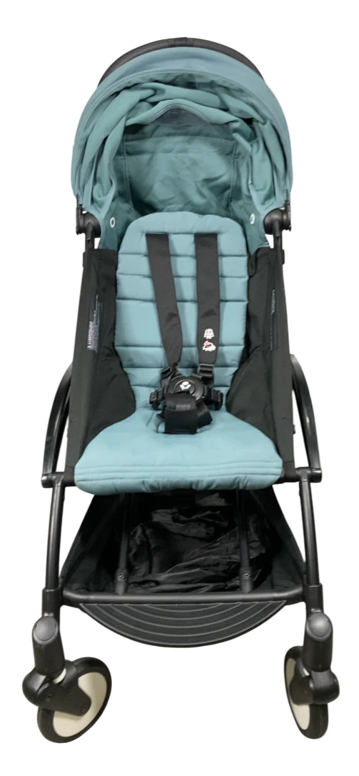 Babyzen YOYO2 Complete Stroller, 2022, Black with Aqua - Image 2