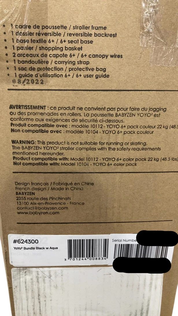 Babyzen YOYO2 Complete Stroller, 2022, Black with Aqua - Image 7