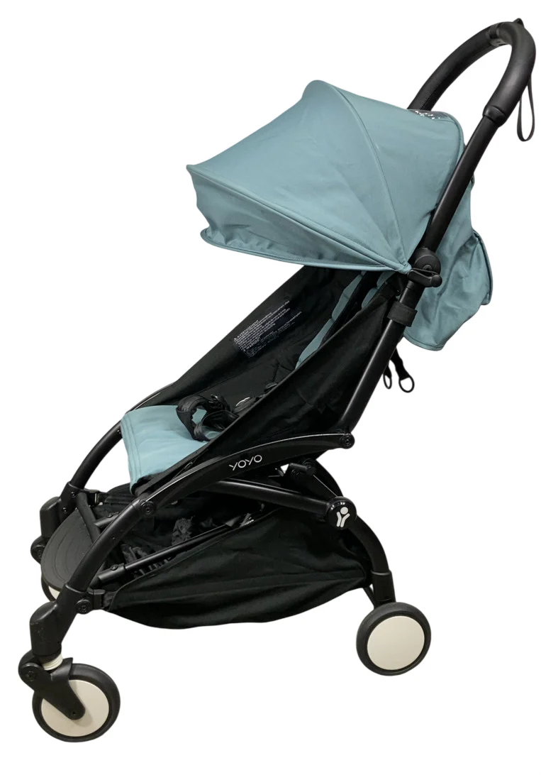 Babyzen YOYO2 Complete Stroller, 2022, Black with Aqua - Image 2