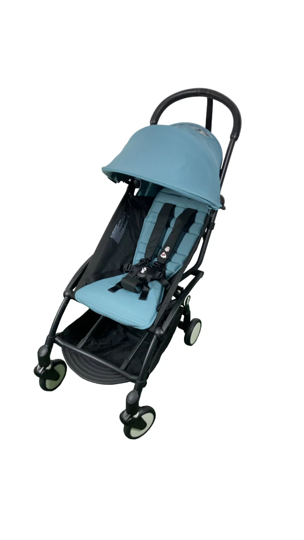 Babyzen YOYO2 Complete Stroller, 2024, Black with Aqua - Image 2