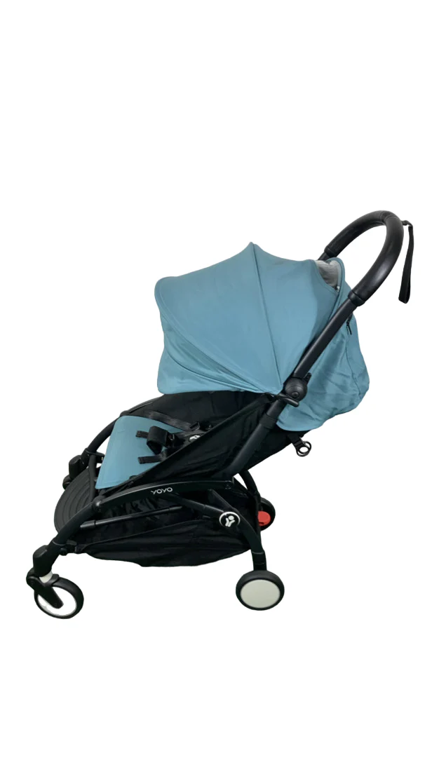 Babyzen YOYO2 Complete Stroller, 2024, Black with Aqua - Image 4