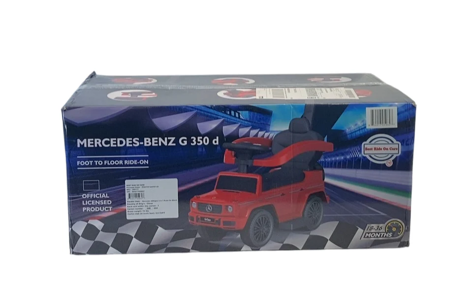 Best Ride On Cars 4-in-1 Mercedes Push Car, Black - Image 2